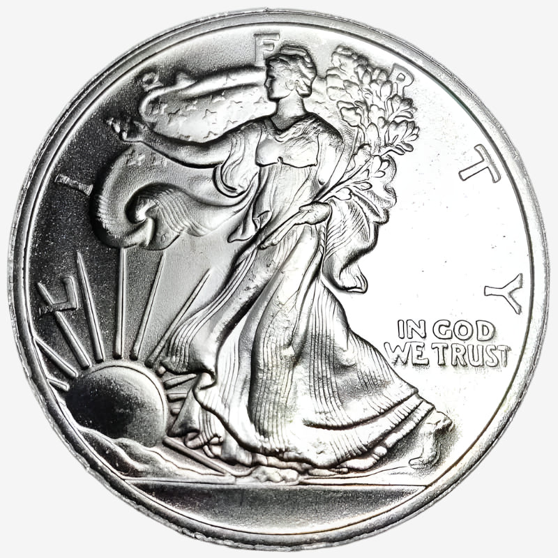 1 oz WALKING LIBERTY Silver Round - OZ Mint - Oz Bullion