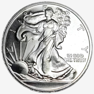 1 oz WALKING LIBERTY Silver Round - OZ Mint - Oz Bullion