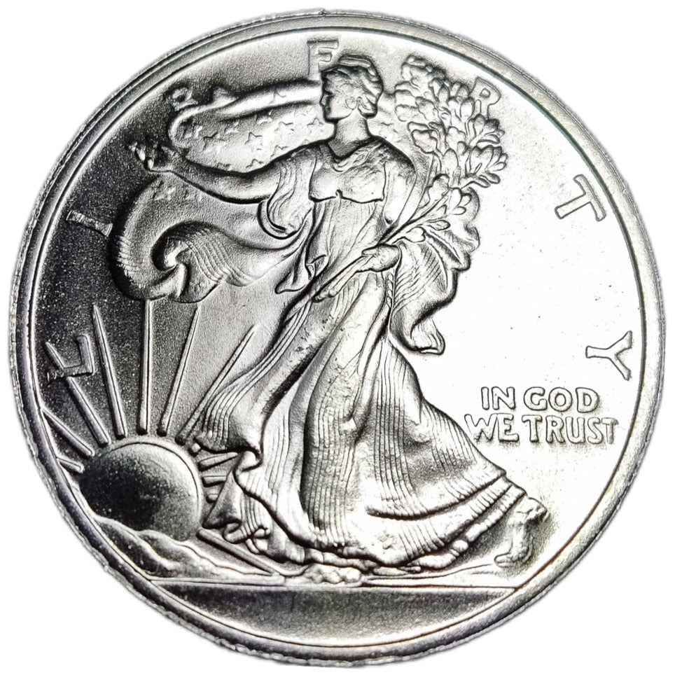 1 oz WALKING LIBERTY Silver Round - OZ Mint - OZB