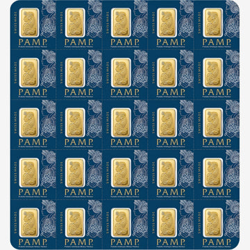 25x1 GRAM GOLD BAR PAMP Suisse Multigram