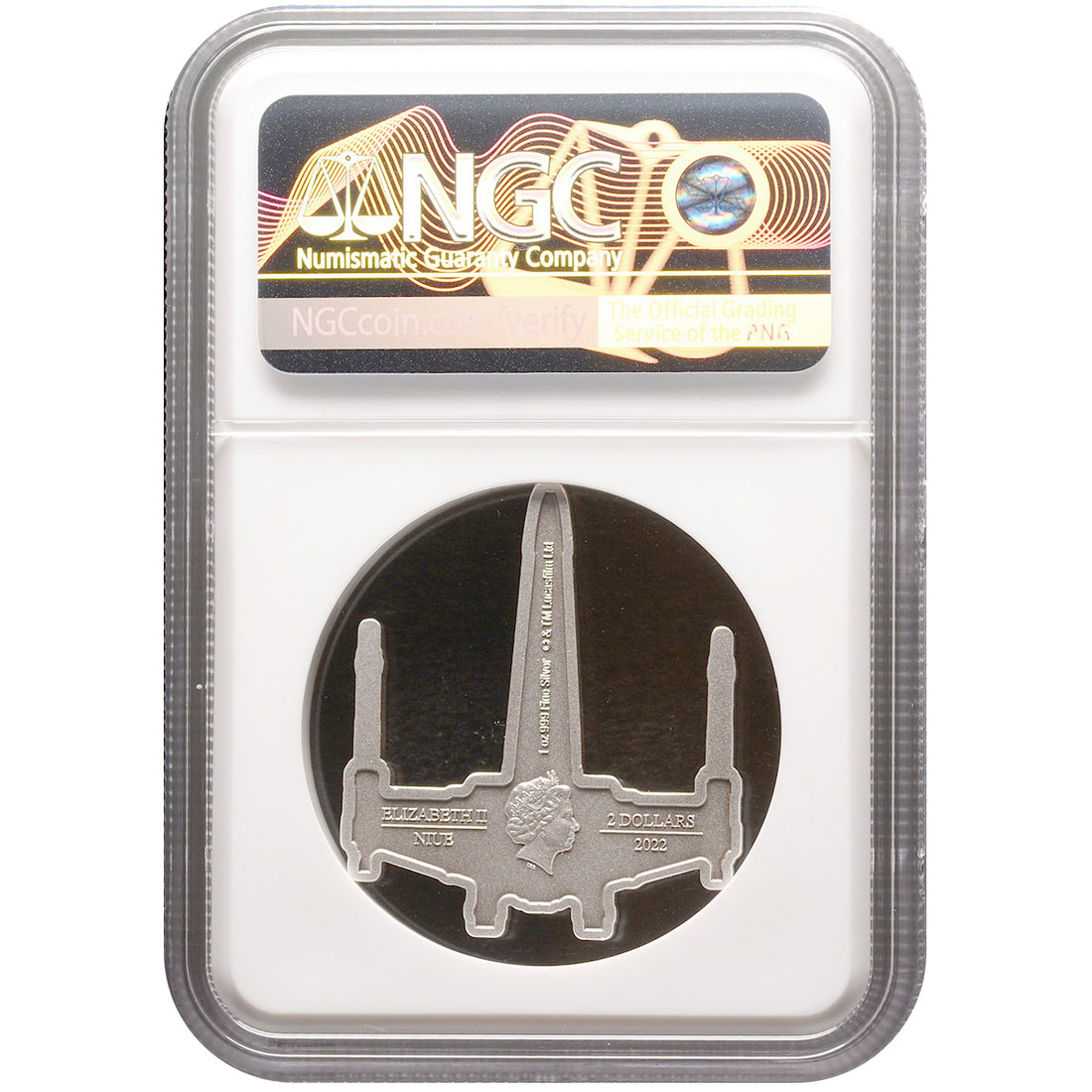 2022 1 oz X-WING FIGHTER Silver Coin MS 70 Star Wars - Niue - OZB