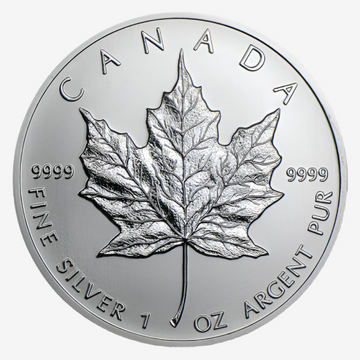 1 oz Silver CANADIAN MAPLE LEAF Coin (Random Year)
