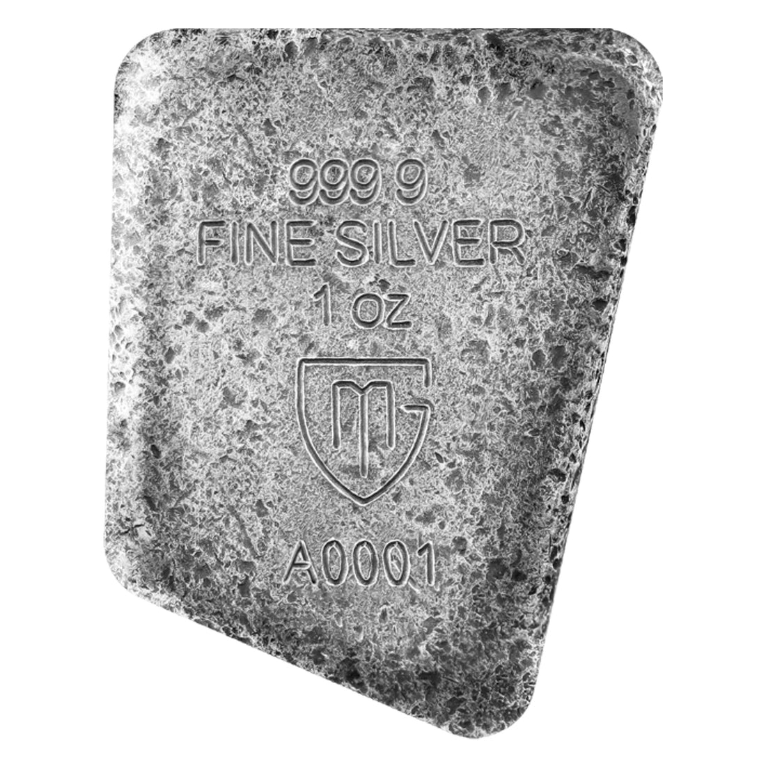 2023 1 oz ALGIZ Silver Bar Cast Rune UV Reactive (Germania Mint) - OZB