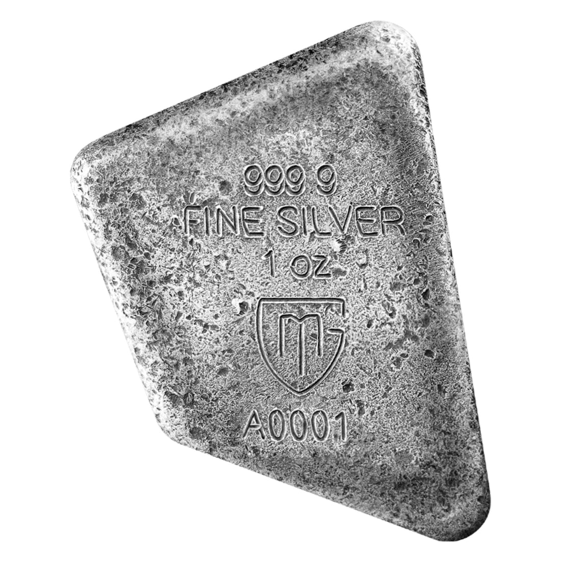 2023 1 oz ANSUZ Silver Bar Cast Rune UV Reactive (Germania Mint) - OZB