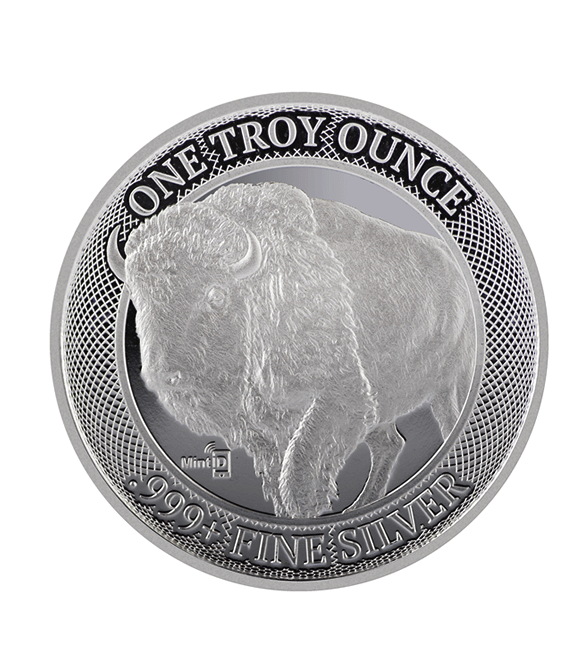 1 oz BUFFALO Silver Round - Mint ID - OZB