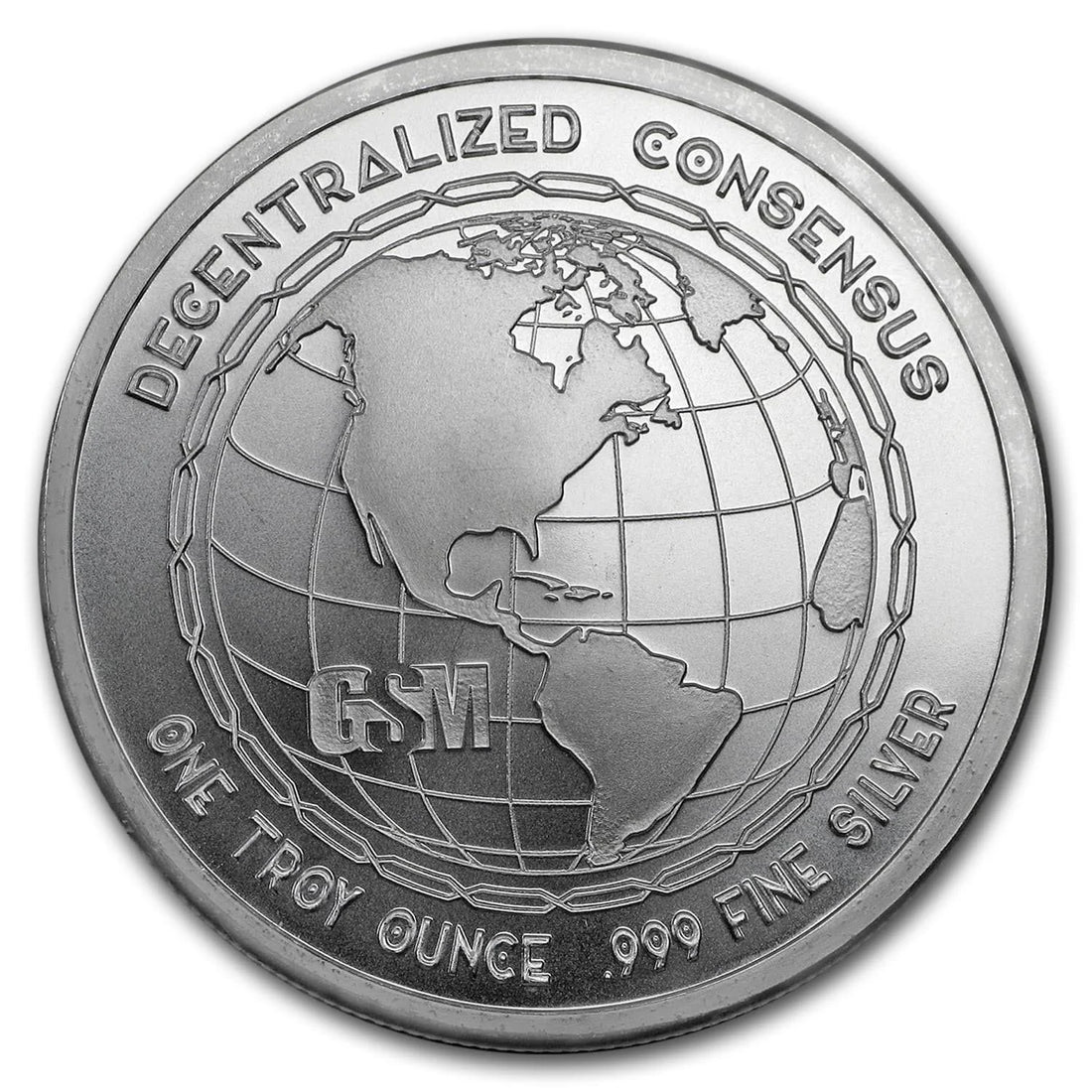 1 oz BITCOIN Silver Coin Vires In Numbers - OZB