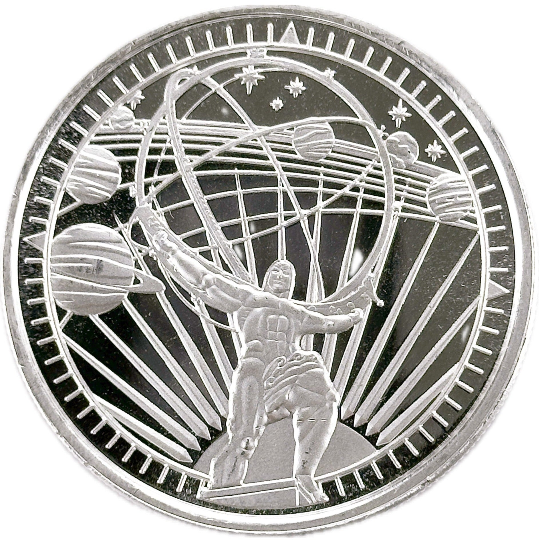 1 oz Atlas Silver Round - OZ Mint - OZB