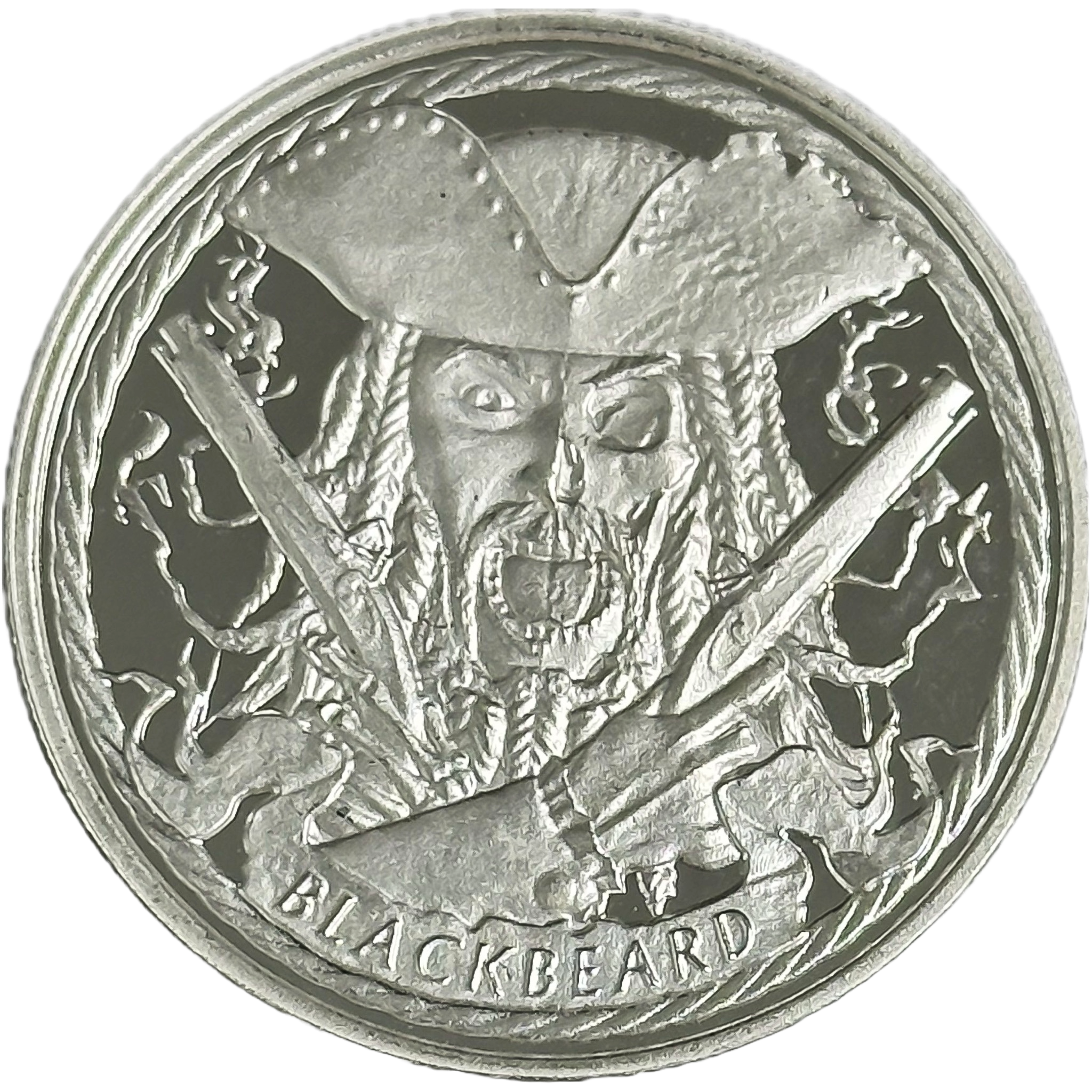 1 oz BLACKBEARD Silver Round - OZ Mint - Oz Bullion