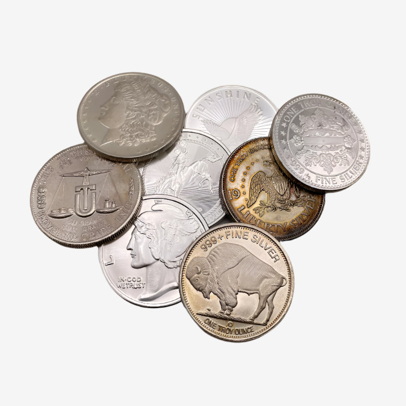 1 oz Pure .999 SILVER GENERIC ROUND Random Round Random Mint