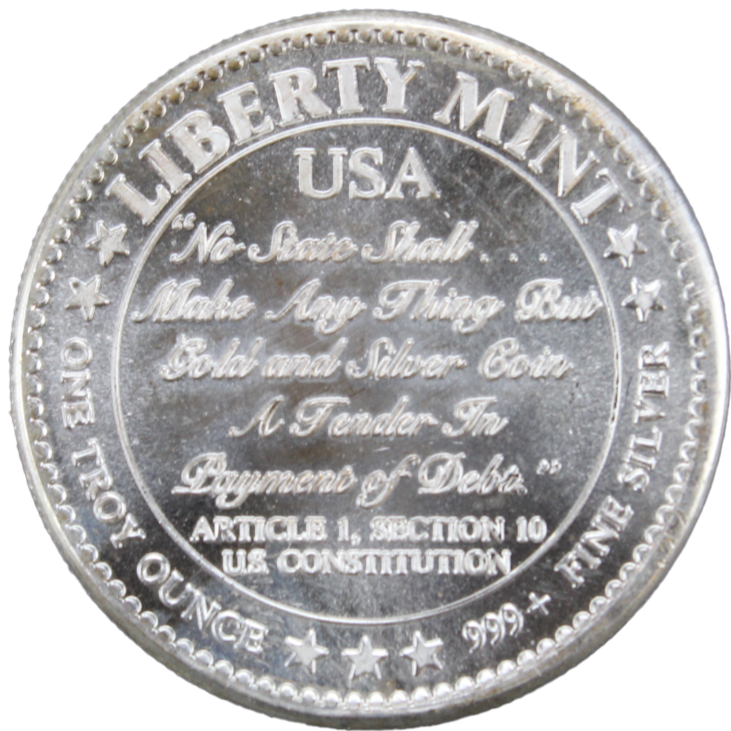 1 oz Millennial Trade Silver Round - Liberty Mint - OZB