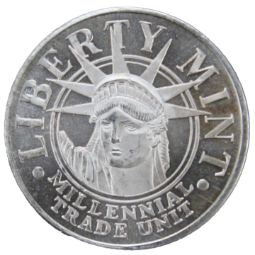 1 oz Millennial Trade Silver Round - Liberty Mint - OZB