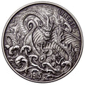 Viking Berserker 1 oz Antique Silver Coin - OZB