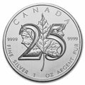 2013 Canada 25th Anniversary Silver Maple Leaf 1 oz Silver Coin - OZB