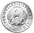 2013 Warbird - Spreading Debt and Death Silver Bullet Silver Shield 1oz Silver Coin - OZB
