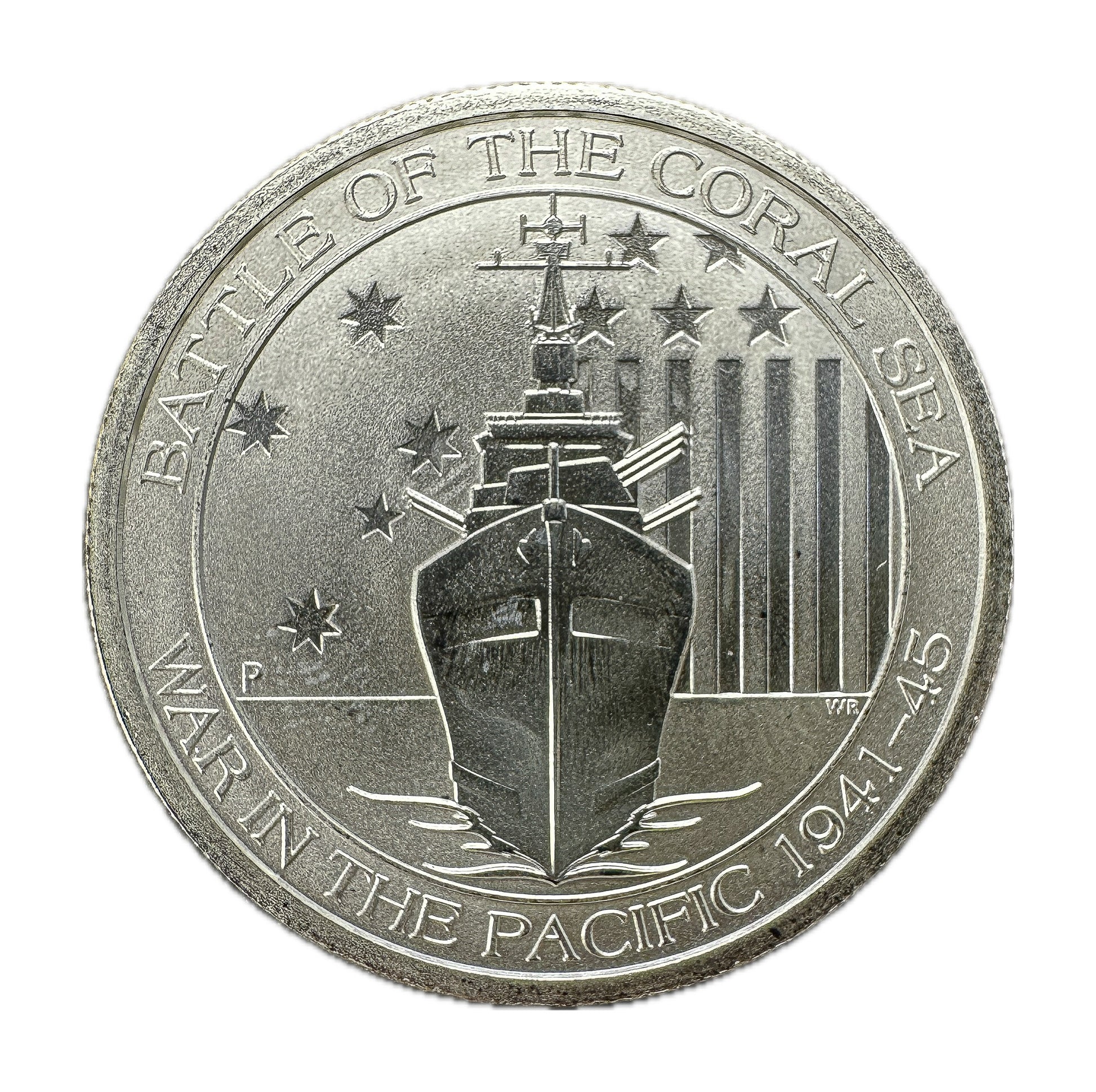 2015 Australian Battle Of The Coral Sea - War In The Pacific 1/2 oz Silver Coin - OZB