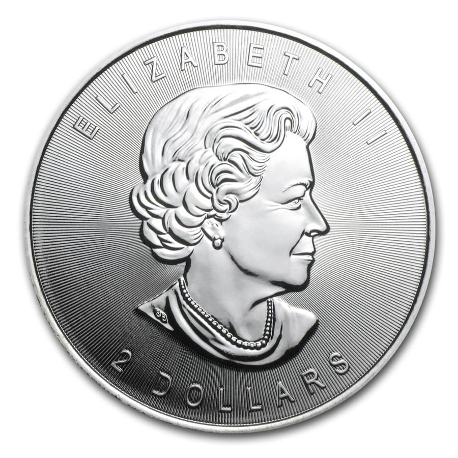 2013 Canada 25th Anniversary Silver Maple Leaf 1 oz Silver Coin - OZB