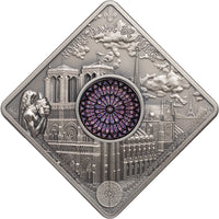 2017 50 g NOTRE DAME DE PARIS Silver Coin - Palau - Oz Bullion