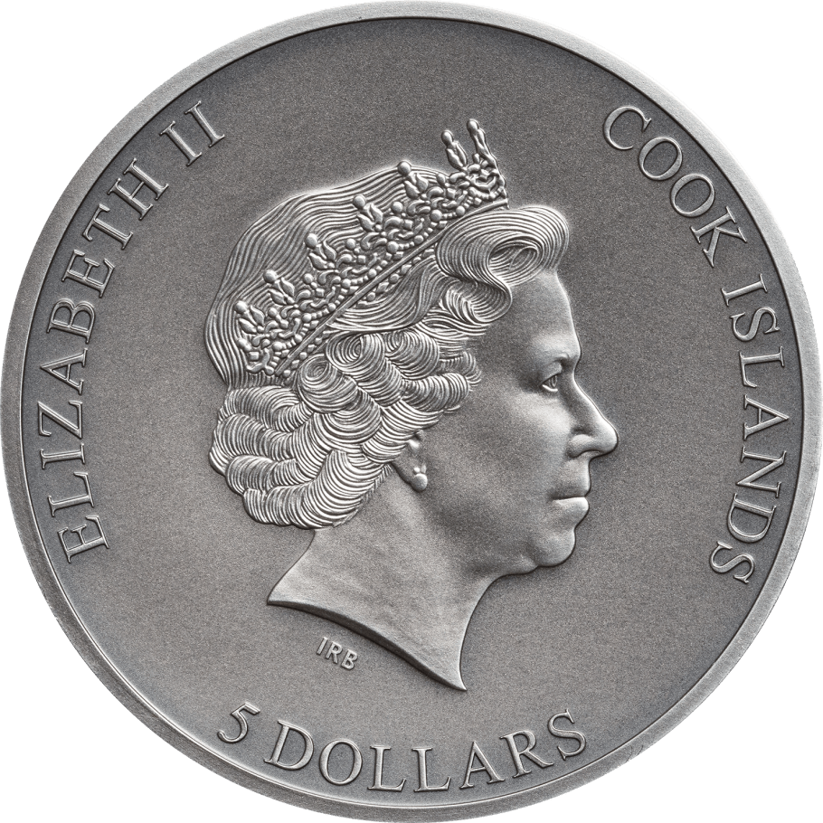 2019 1 oz TRAPPED Silver Coin MS 70 First Day Issue - Cook Islands - Oz Bullion