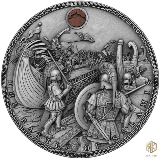 2019 2 oz BATTLE OF SALAMIS Silver Coin Sea Battles - Niue - OZB