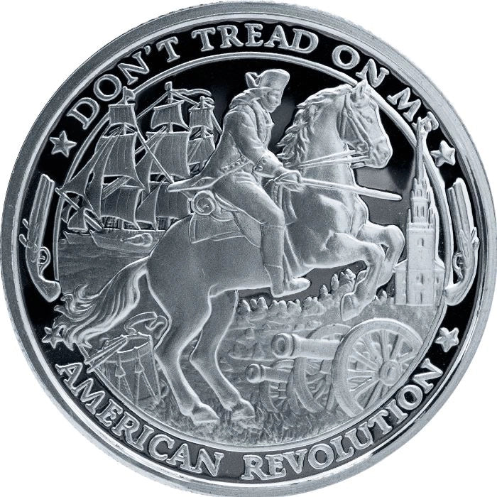 2019 1oz AMERICAN REVOLUTION - Patriot Silver Round - OZB