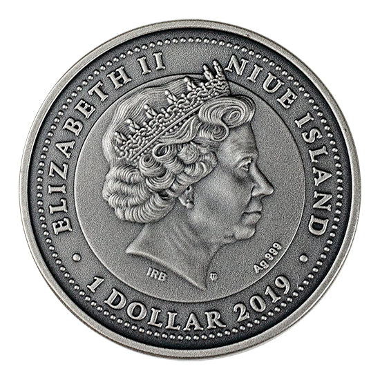 2019 Niue VIRGO - ZODIAC SIGNS 1 oz Silver Coin - OZB