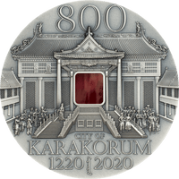 2020 2 oz CITY OF KARAKORUM Silver Coin MS 70 800th Anniversary - Mongolia - Oz Bullion