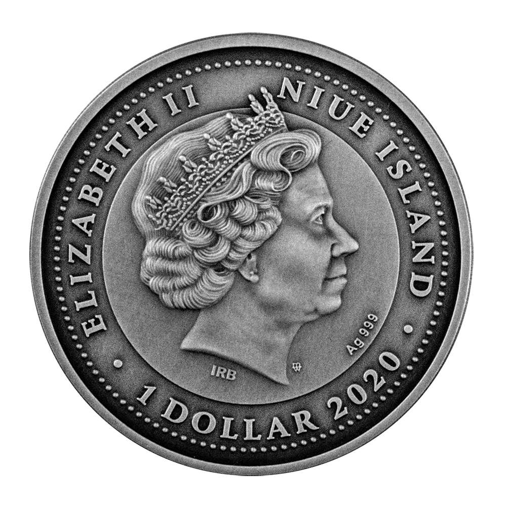 2020 Niue CAPRICORN - ZODIAC SIGNS 1 oz Silver Coin - OZB
