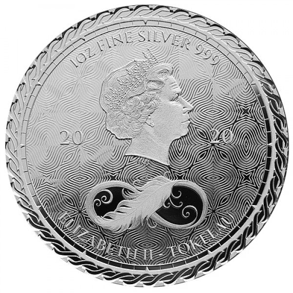 2020 1 oz CHRONOS Silver Coin $6 - Tokelau - OZB