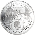 2020 Cook Island STATE OF MCDONALD Lost States of America 1 oz Silver Coin - OZB