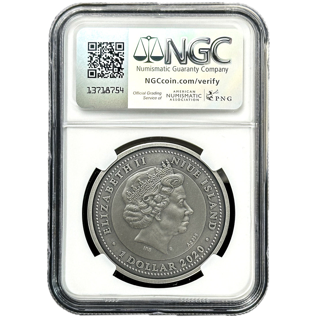 2020 1 oz CANCER Silver Coin MS 70 Zodiac Signs - Niue - OZB