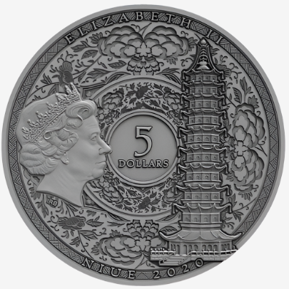 2020 Niue ZHENG HE 2 oz Silver Coin - OZB