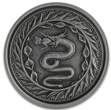 2020 Samoa Serpent of Milan 1 oz Silver Antique Coin - OZB