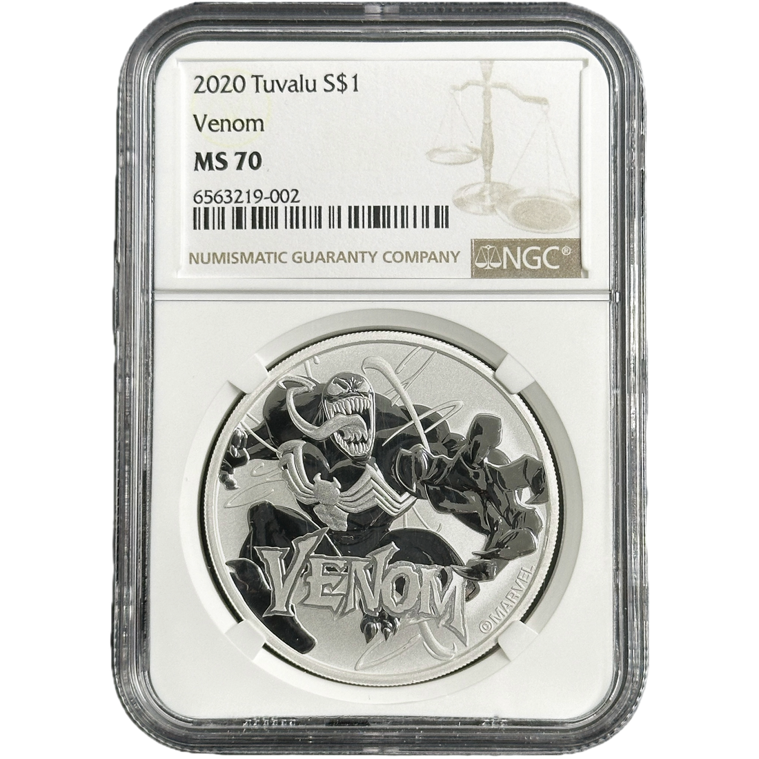 2020 Tuvalu VENOM - MARVEL 1 oz Silver Coin MS 70 - Oz Bullion