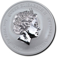 2020 Tuvalu ZEUS - GODS OF OLYMPUS 1 oz Silver Coin MS 70 - OZB