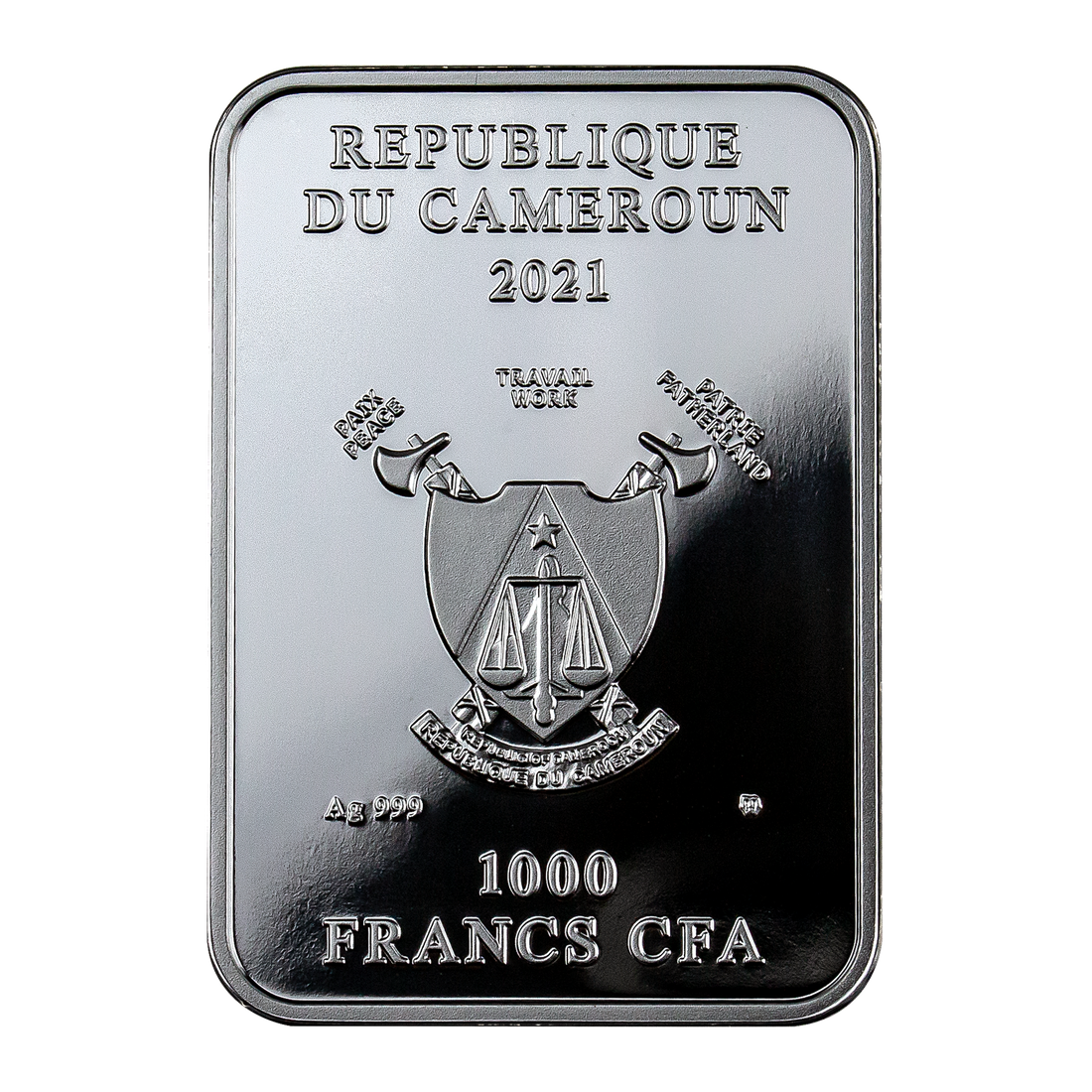 2021 Cameroon STRENGTH Tarot 28.28 g Silver Coin