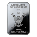 2021 Cameroon STRENGTH Tarot 28.28 g Silver Coin PF 69 - OZB