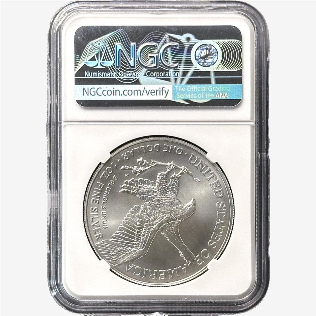 2021 1 oz Silver Eagle Landing T-2 First Day Issue MS 70 - OZB