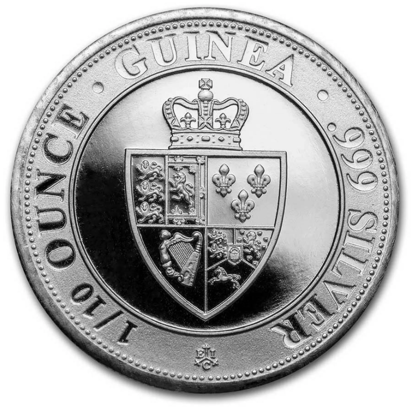 2021 ST. HELENA Spade Guinea 1/10 oz Silver Coin - OZB