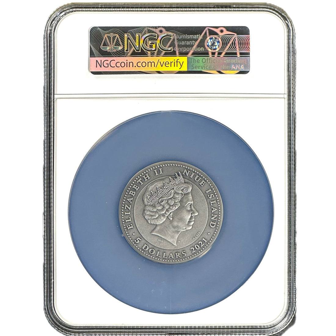 2021 Niue HUSSAR 2 oz Silver Coin MS 70 - OZB