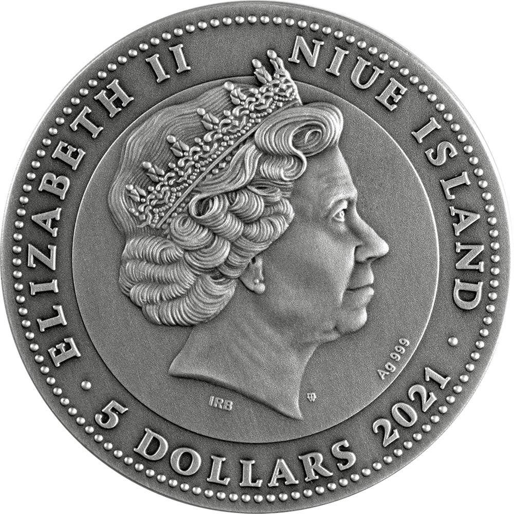 2021 Niue HUSSAR 2 oz Silver Coin