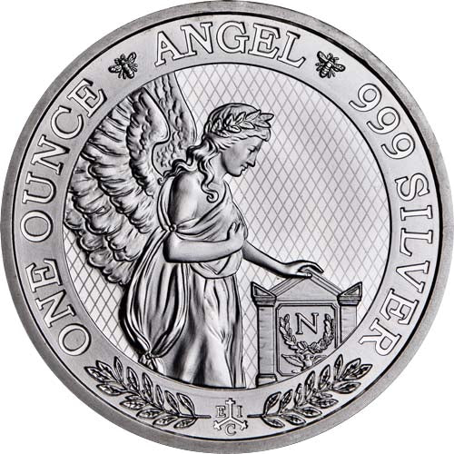 2021 Silver St. Helena Napoleon Angel 1 oz Silver Coin (BU) - OZB