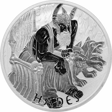 2021 Tuvalu HADES - GODS OF OLYMPUS 1 oz Silver Coin MS 70 - OZB