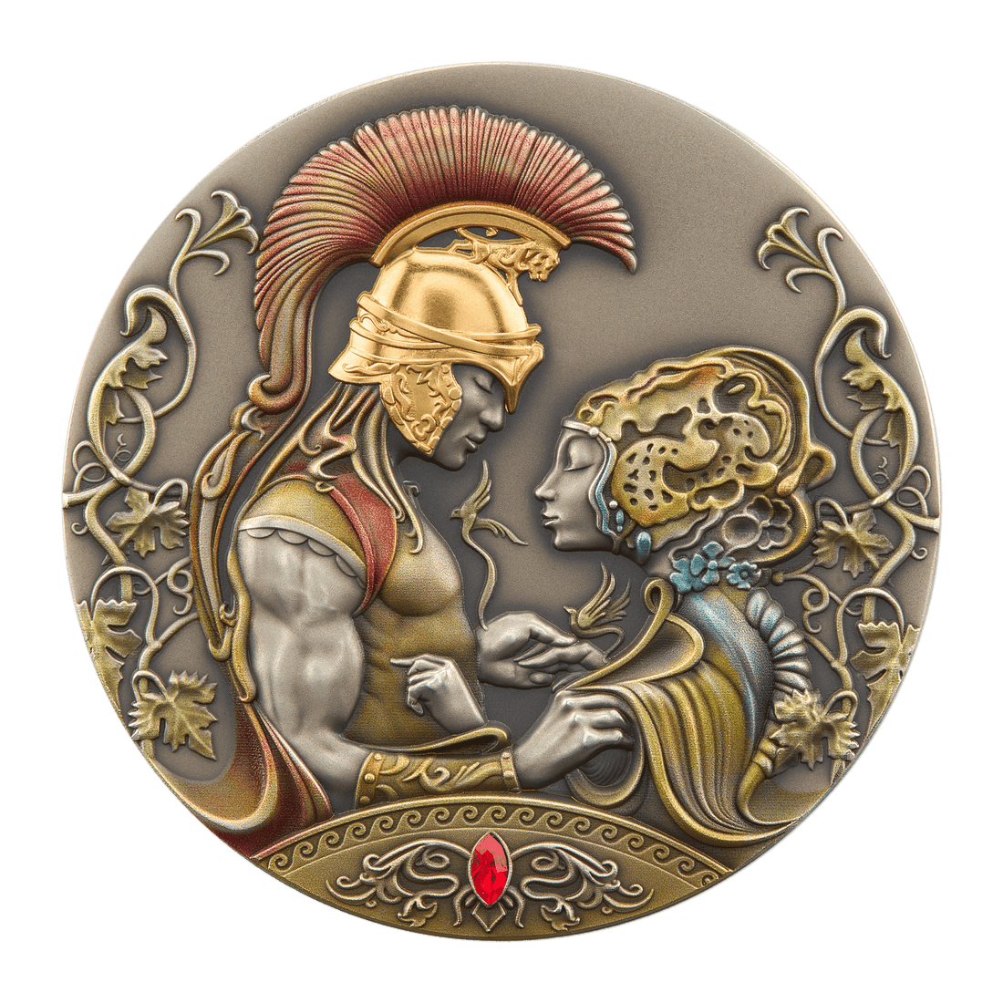 2022 2 oz MEDEA AND JASON'S LOVE Silver Coin Myths of Love - Niue - OZB