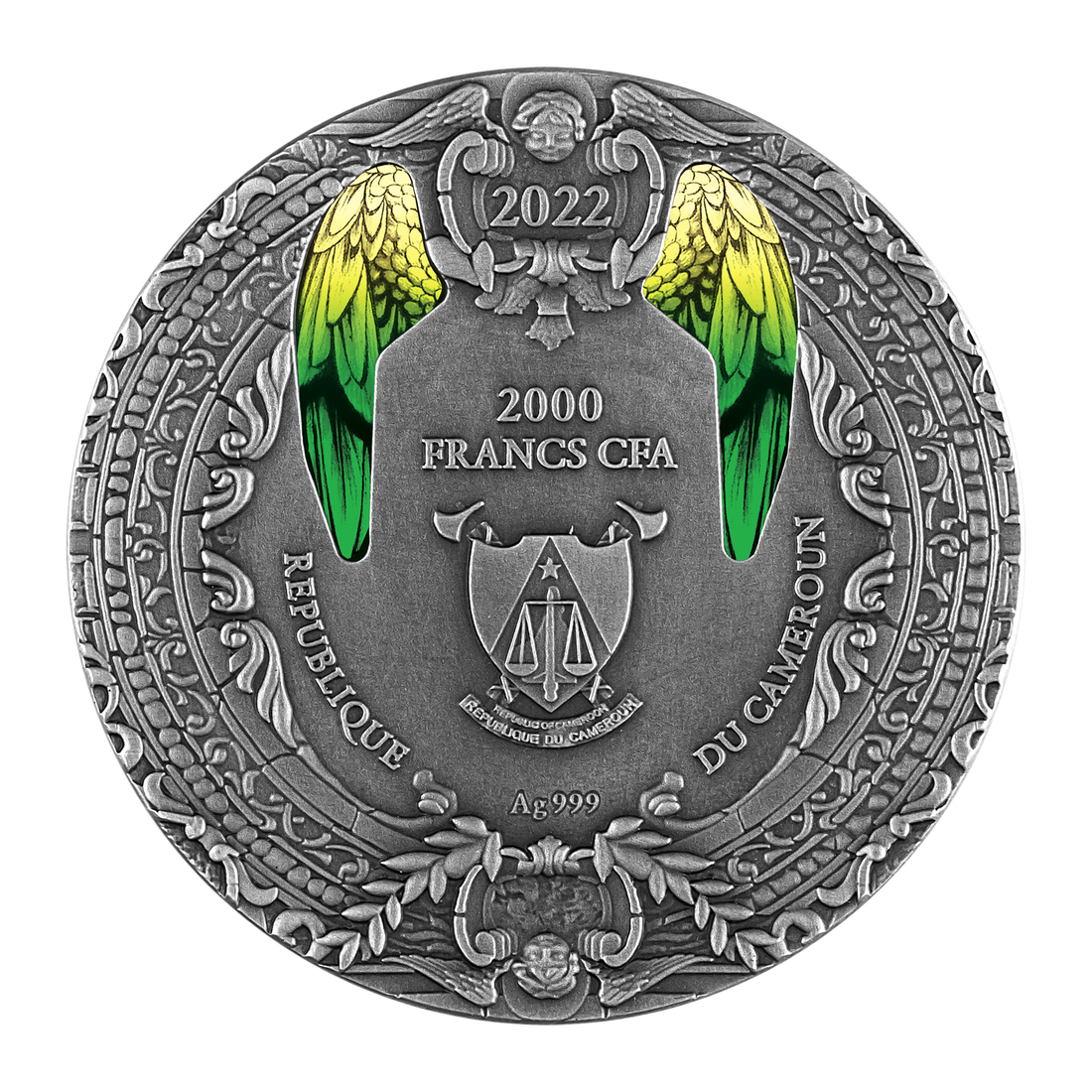 2022 Cameroon ARCHANGEL RAPHAEL 2 oz Silver Coin