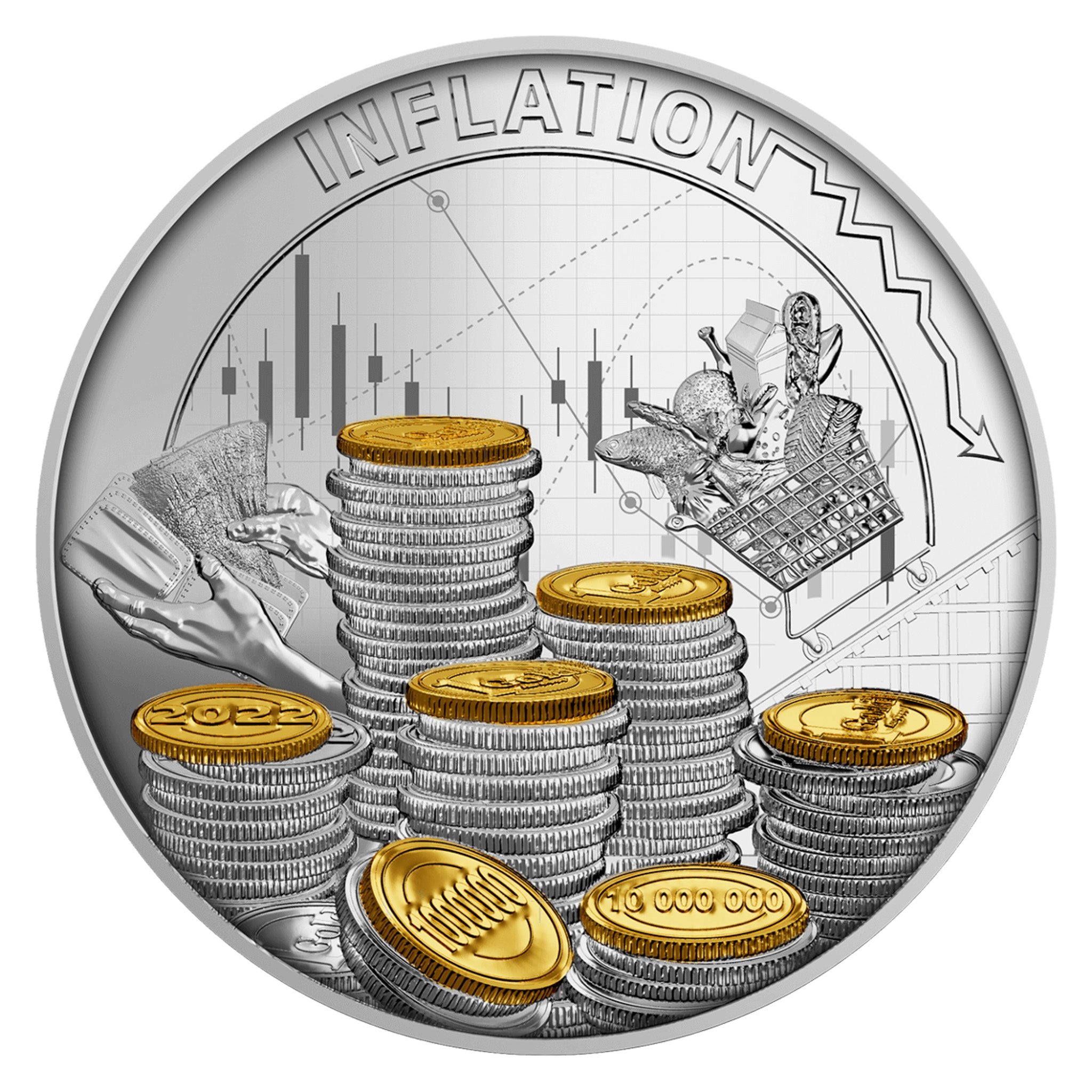 2022 Cameroon INFLATION 17.5 g Silver Coin - OZB