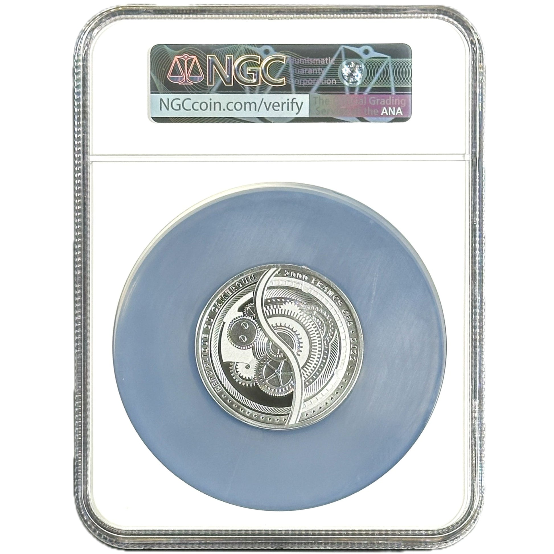 2022 Cameroon WHEELS OF TIME 2 oz Silver Coin PF 70 - OZB