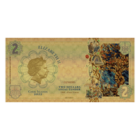 2022 Cook Islands CONNECTION Threads of Light 24k Gold Note - Oz Bullion