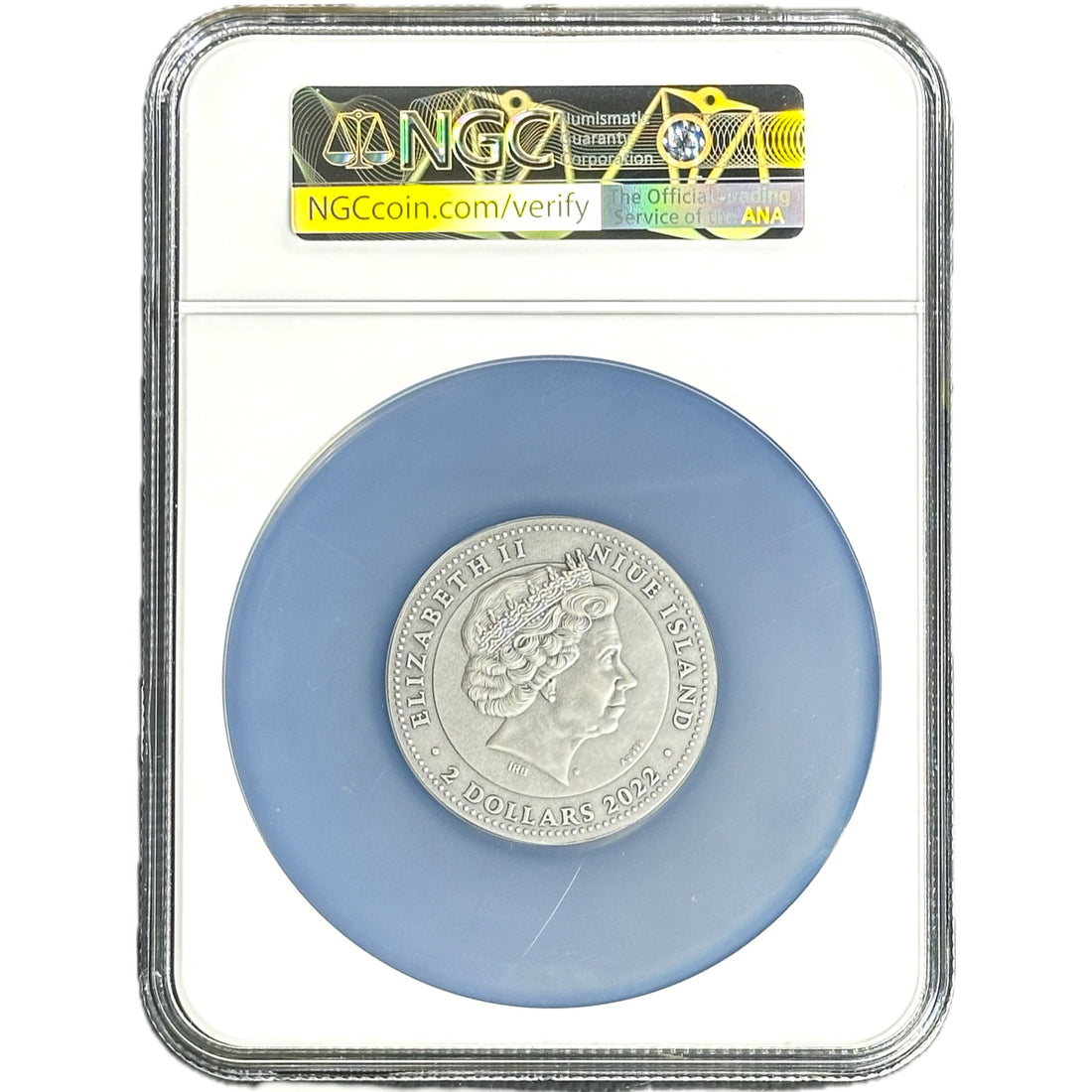 2022 Niue HEBREW CALENDAR 2 oz Silver Coin MS 70 - OZB