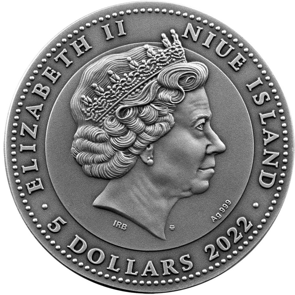 Hermes and Mercury MS70 2oz Silver Coin 2022 - OZB