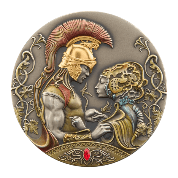 2022 Niue Medea's and Jason's Love - Myths of Love 2 oz Silver Coin MS 70 - Oz Bullion